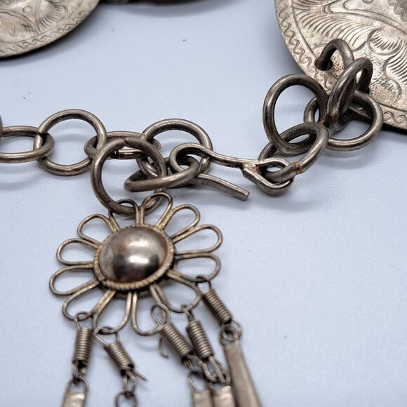 Silvertone Mexico 48" Chain Belt Southwest Horses Western John Wayne Arizona - Picture 4 of 5